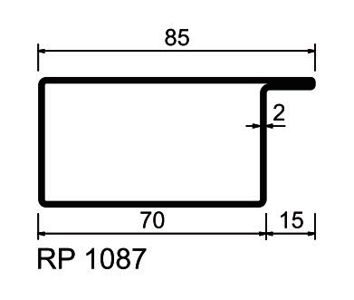 RP-Profily S235JR  RP 1087 Standardprogram, pickled