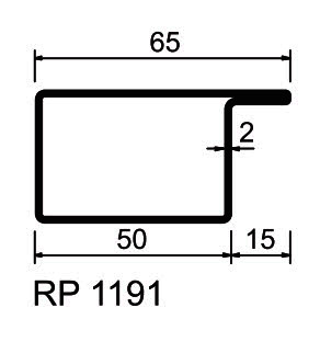 RP-Profily S235JR  RP 1191 Standardprogram, pickled